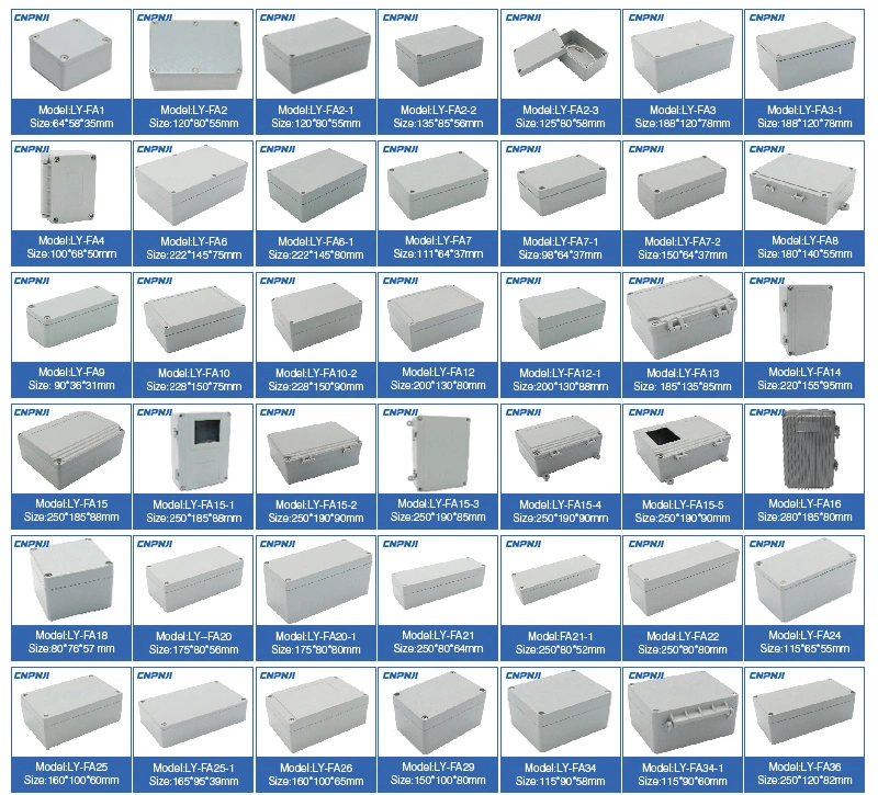 Promotional OEM Aluminum Enclosurex Die Cast Extruded Aluminum Junction Box