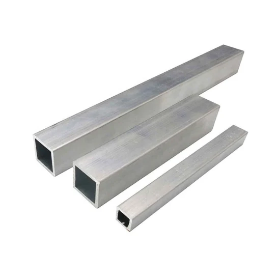 6061 petites tailles industrielles anodisées en alliage extrudé prix tubes carrés ovales en métal 2X4 tubes en aluminium